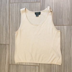 Ralph Lauren cream tank top L